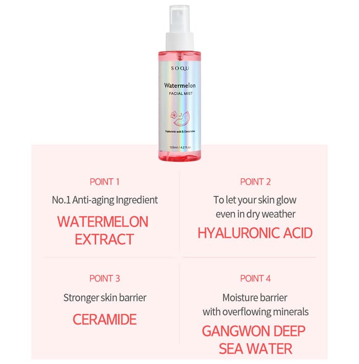 SOQU Watermelon Facial Mist