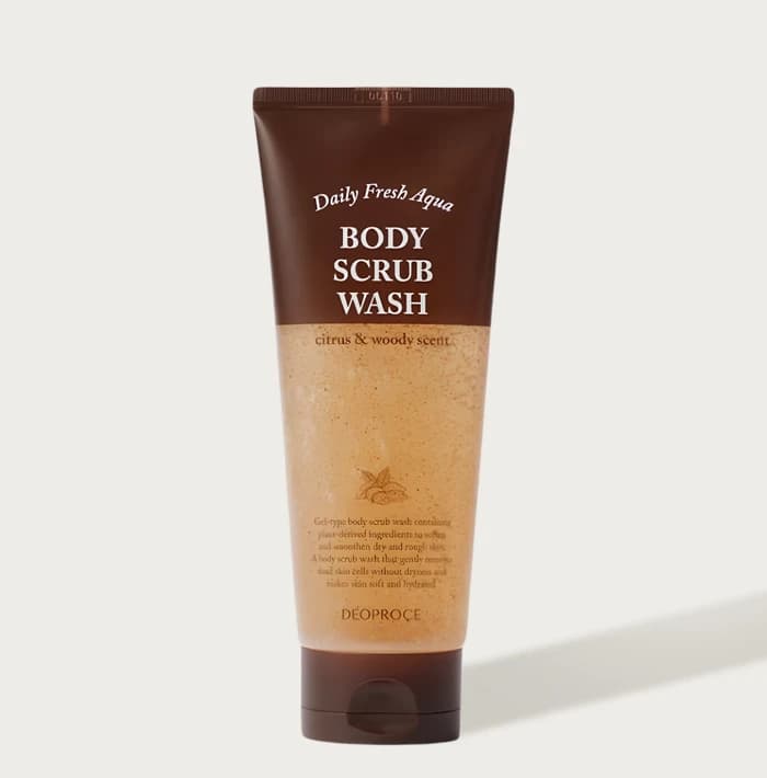 DEOPROCE Body Scrub Wash Citrus & Woody Scent - 200ml