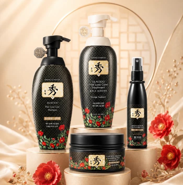 DAENG GI MEO RI Dlae Soo Hair Loss Hair Care Line - 400ml + 400ml + 200ml + 100ml