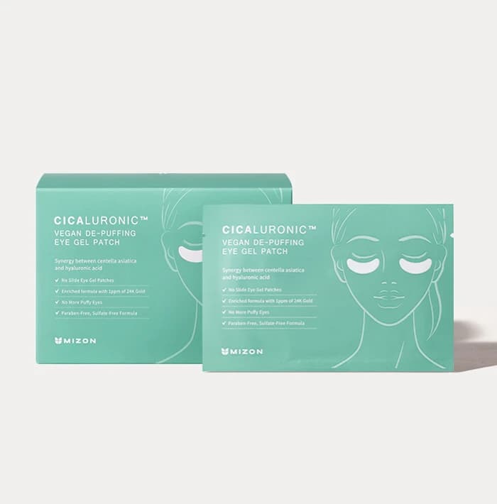 MIZON Cicaluronic Vegan De-Puffing Eye Gel Patch - 21 çifte