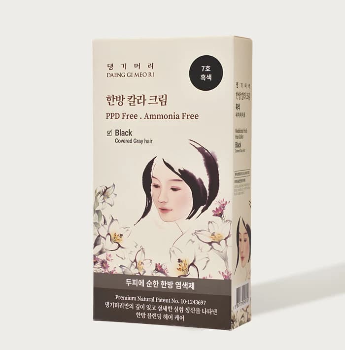 DAENG GI MEO RI Medicinal Hair Color Black - 60gr + 60gr