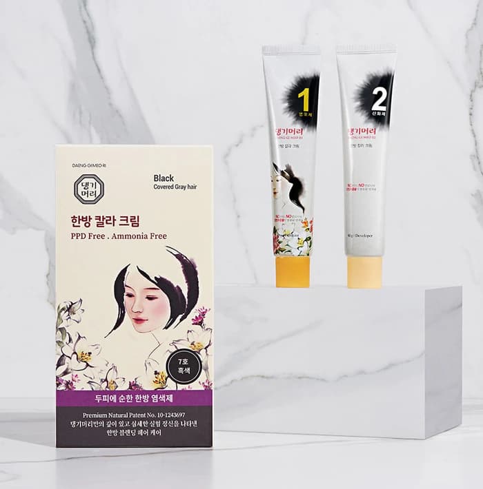 DAENG GI MEO RI Medicinal Hair Color Black - 60gr + 60gr alternate
