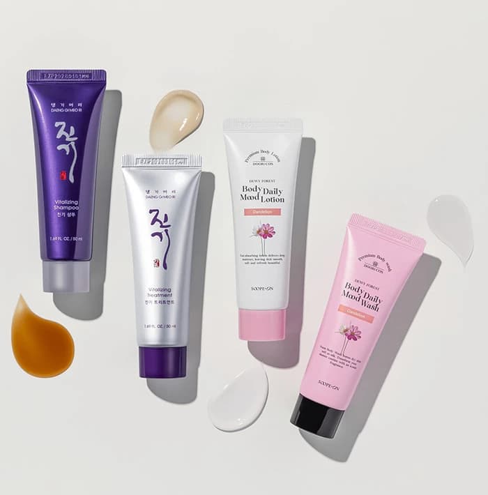DAENG GI MEO RI Travel Kit Hair & Body - 50ml + 50ml + 50ml + 50ml