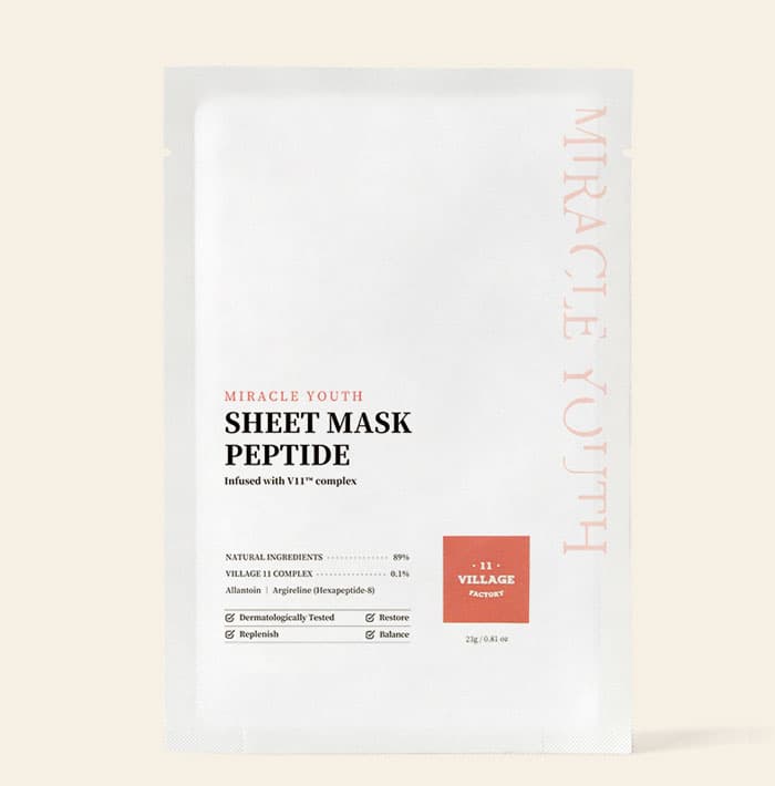 Village 11 Factory Miracle Youth Sheet Mask Peptide