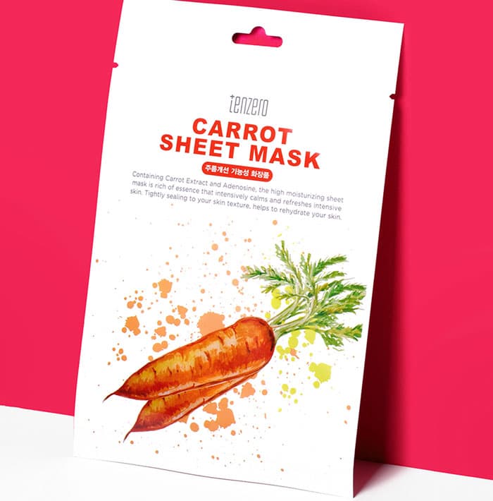 Tenzero Carrot Sheetmask alternate