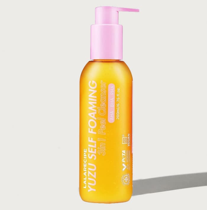 LALARECIPE Yuzu Self Foaming 3in1 Cleanser