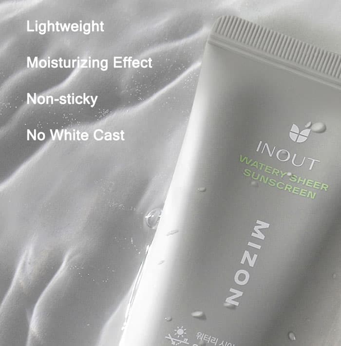 Mizon Inout Watery Sheer Sunscreen SPF 50 PA++++ alternate