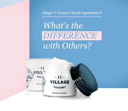 illustrated difference between village 11 factory moisture cream with other similar products