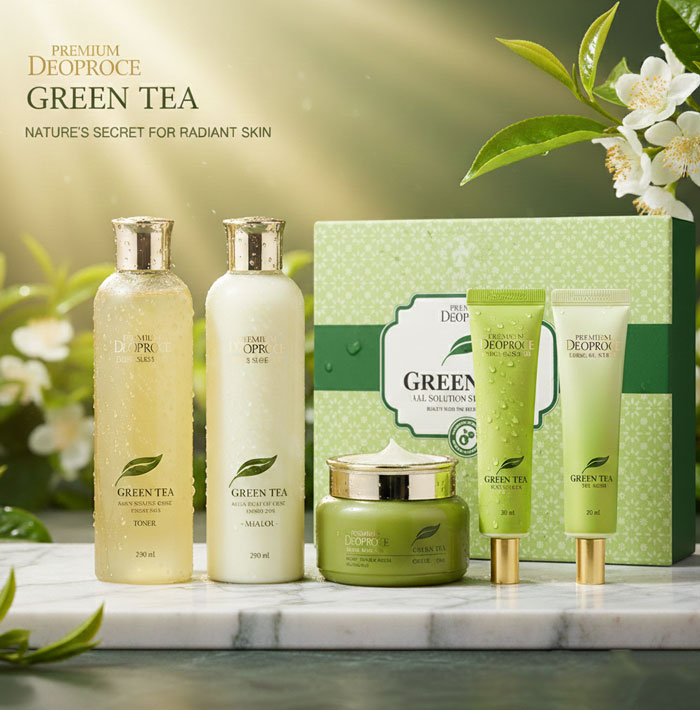 Premium Deoproce Green Tea Total Solution 4 Set 1 Premium Deoproce Green Tea Total Solution 4 Set